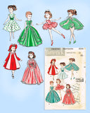1950s Vintage Butterick Sewing Pattern 8354 18in High Heel Revlon Doll Clothes vintage4me2