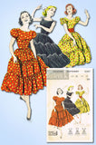 1950s Vintage Butterick Sewing Pattern 8367 Uncut MIsses Square Dancing Dress 15