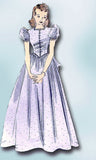 1940s Vintage Butterick Sewing Pattern 8428 Little Girls Formal Dress or Gown 10 - Vintage4me2