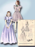 1940s Vintage Butterick Sewing Pattern 8428 Little Girls Formal Dress or Gown 10 - Vintage4me2