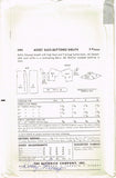 1950s Original Vintage Butterick Pattern 8495 Uncut Misses Easy Sheath Dress 36B