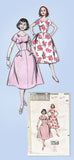 1950s Vintage Butterick Sewing Pattern 8519 Misses Rockabilly Dress Size 32 Bust
