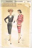 1950s Vintage Butterick Sewing Pattern 8694 Uncut Misses Bloused Sheath Dress 32