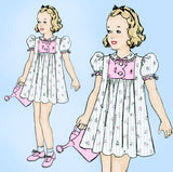 Butterick 8718: 1930s Uncut Little Girls Party Dress Sz 7 Vintage Sewing Pattern
