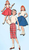 1960s Vintage Butterick Sewing Pattern 8725 Cute Little Girls Jumper Skirt Sz 8