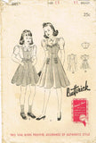 1930s Vintage Butterick Sewing Pattern 8857 Junior Girls Jumper & Blouse Sz 33 B - Vintage4me2