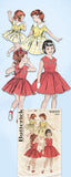 1950s Vintage Butterick Sewing Pattern 8955 Baby Girls Party Dress Size 1 20 B
