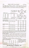1950s Original Vintage Butterick Pattern 9031 Misses Dress w Cape Collar Sz 32 B