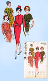 1950s Original Vintage Butterick Pattern 9060 Uncut Misses Sheath Dress Sz 36 B