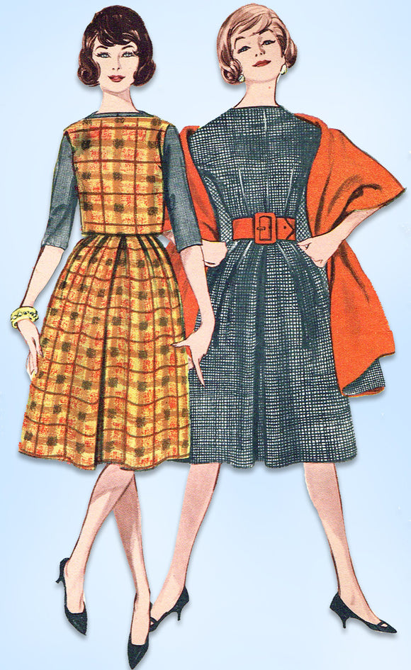 1950s Vintage Butterick Sewing Pattern 9065 Uncut Misses Easy Dress Size 36 Bust