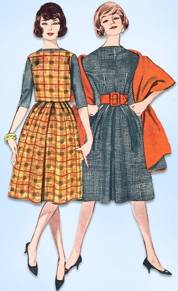 1950s Vintage Butterick Sewing Pattern 9065 Uncut Misses Easy Dress Size 36 Bust
