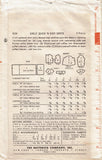 1950s Vintage Butterick Sewing Pattern 9124 Uncut Toddler Girls Dress Size 3