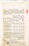 1950s Vintage Butterick Sewing Pattern 9124 Toddler Girls Dress Size 6 24B