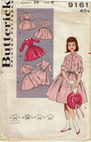1960s Vintage Butterick Sewing Pattern 9161 Uncut Teen Girls Shirtwaist Dress Sz8