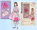 1960s Vintage Butterick Sewing Pattern 9161 Uncut Teen Girls Shirtwaist Dress Sz8