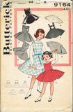 1950s Vintage Butterick Sewing Pattern 9164 Toddler Girls Jumper Dress Size 6