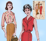 1960s Vintage Butterick Sewing Pattern 9185 Darling Skirt & Blouse Set Size 32 B