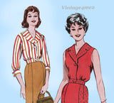 1960s Vintage Butterick Sewing Pattern 9185 Darling Skirt & Blouse Set Size 32 B