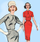 Butterick 9199: 1960s Marvelous Misses Dress Size 32 Bust Vintage Sewing Pattern - Vintage4me2