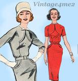 Butterick 9199: 1960s Marvelous Misses Dress Size 32 Bust Vintage Sewing Pattern - Vintage4me2