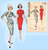 Butterick 9199: 1960s Marvelous Misses Dress Size 32 Bust Vintage Sewing Pattern - Vintage4me2