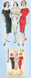 1950s Vintage Butterick Sewing Pattern 9298 Misses Wiggle Dress Size 14 34 Bust