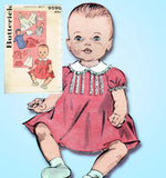 1950s Vintage Butterick Sewing Pattern 9590 Cute 13 Inch Baby Doll Clothes Set - Vintage4me2