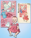 1950s Vintage Butterick Sewing Pattern 9590 Cute 13 Inch Baby Doll Clothes Set - Vintage4me2