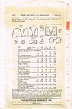 1950s Vintage Butterick Sewing Pattern 9590 Cute 13 Inch Baby Doll Clothes Set - Vintage4me2