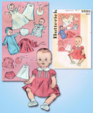 1950s Vintage Butterick Sewing Pattern 9590 Cute 16 Inch Baby Doll Clothes Set - Vintage4me2