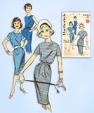 1960s Vintage Butterick Sewing Pattern 9593 Uncut Quick & Easy Dress Sz 32 Bust