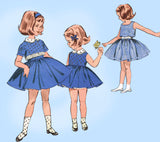 1960s Vintage Butterick Sewing Pattern 9680 Uncut Toddler Girls Dress Size 6