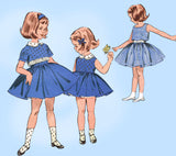 1960s Vintage Butterick Sewing Pattern 9680 Uncut Toddler Girls Dress Size 4