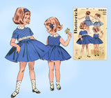 1960s Vintage Butterick Sewing Pattern 9680 Uncut Toddler Girls Dress Size 4