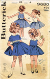 1960s Vintage Butterick Sewing Pattern 9680 Uncut Toddler Girls Dress Size 4