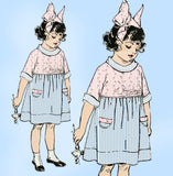 Butterick 9846: 1910s Sweet Uncut Toddler Girl Dress Sz 4 Vintage Sewing Pattern
