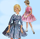 1960s Vintage Butterick Sewing Pattern 9911 Uncut Teen Girls Party Dress Sz14