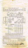 1960s Original Vintage Butterick Pattern 9970 Misses Sheath Dress & Jacket 32 B