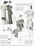 1930s Vintage Butterick Delineator Patterns & Womens Magazine February 1937
