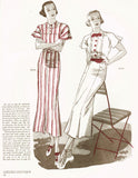 1930s Vintage Butterick Delineator Patterns & Womens Magazine July 1935 -  Vintage4me2