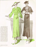 1930s Vintage Butterick Delineator Patterns & Womens Magazine July 1935 -  Vintage4me2