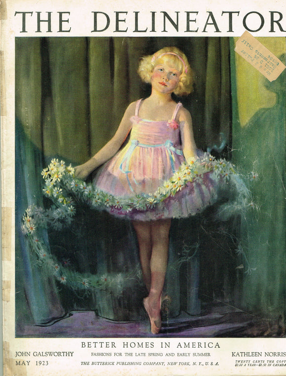 1920s Original Vintage Butterick Delineator Patterns & Womens Magazine May 1923 - Vintage4me2