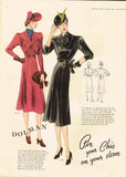 Instant Download 1930s Butterick Winter 1938 Fashion Magazine Pattern Book Catalog