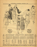 Digital Download Butterick Fashion Flyer January 1918 Edwardian Sewing Pattern Catalog