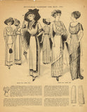 Digital Download Butterick Fashion Flyer May 1911 Victorian Sewing Pattern Catalog