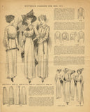 Digital Download Butterick Fashion Flyer May 1911 Victorian Sewing Pattern Catalog