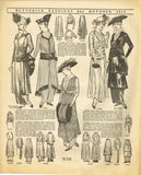 Digital Download Butterick Fashion Flyer October 1914 Edwardian Sewing Pattern Catalog