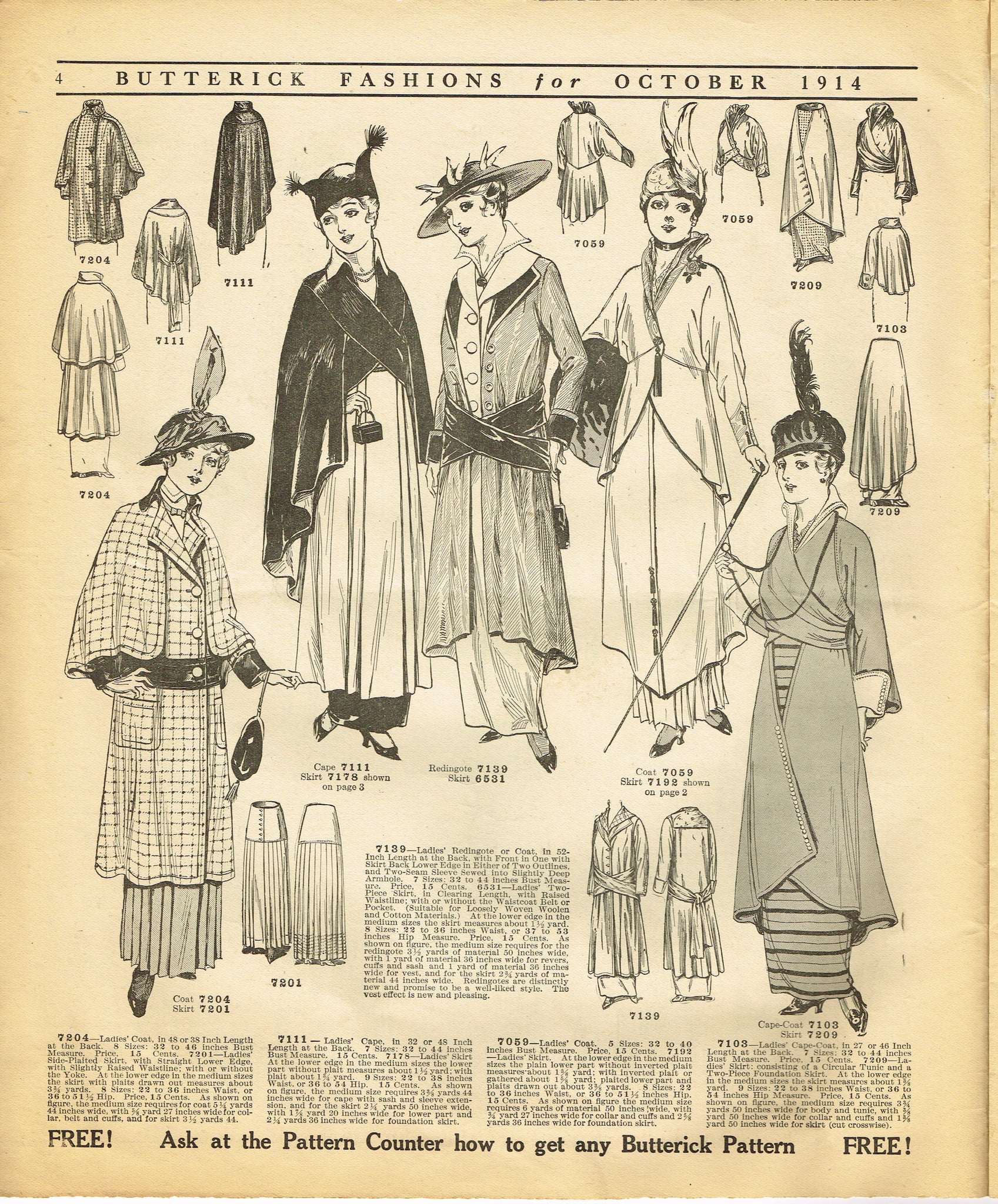 butterick patterns from 1917 1910s