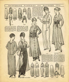 Digital Download Butterick Fashion Flyer October 1914 Edwardian Sewing Pattern Catalog