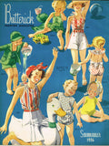 1930s Digital Download Butterick Summer 1936 Fashion Magazine Pattern Book Catalog
